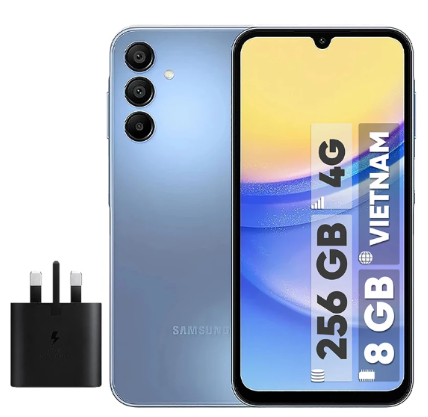 گوشی موبایل سامسونگ مدل Galaxy A15 دو سیم کارت ظرفیت 256 گیگابایت و رم 8 گیگابایت به همراه شارژر سامسونگ - ویتنام گوشی موبایل سامسونگ مدل Galaxy A15 دو سیم کارت ظرفیت 256 گیگابایت و رم 8 گیگابایت به همراه شارژر سامسونگ - ویتنام